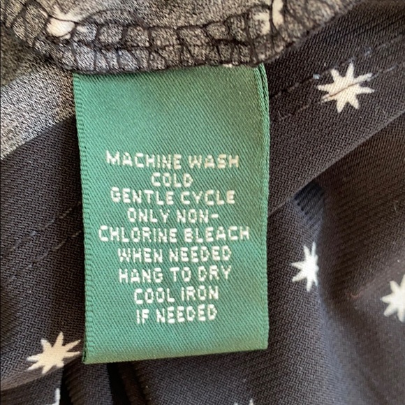 Ralph Lauren stars black/white faux wrap dress-6 - Picture 8 of 8